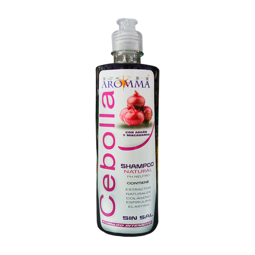 [8623] CEBOLLA SHAMPOO NATURAL SIN SAL 500ML AROMMA