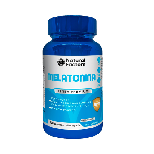 [8631] MELATONINA 600MG CAPSULAS X100 NATURAL FACTORS