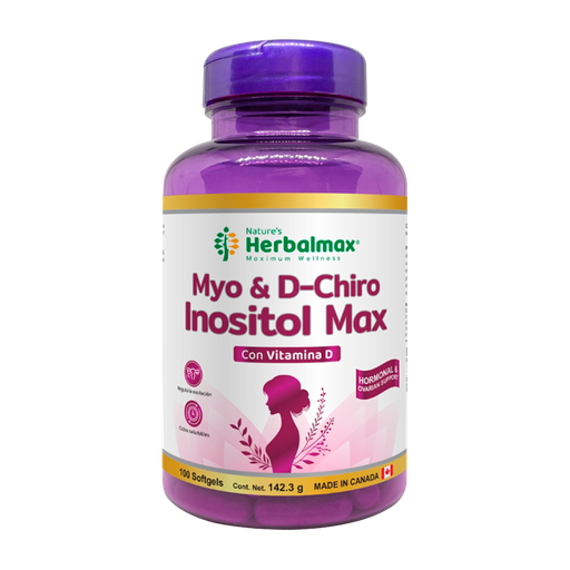[8646] MYO & D-CHIRO INOSITOL MAX SOFTGELS X100 NATURES HERBALMAX