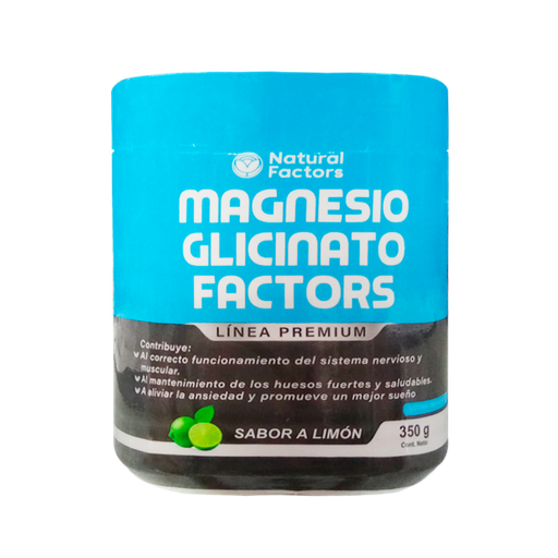 [8647] MAGNESIO GLICINATO FACTORS POLVO SABOR LIMON 350G NATURAL FACTORS