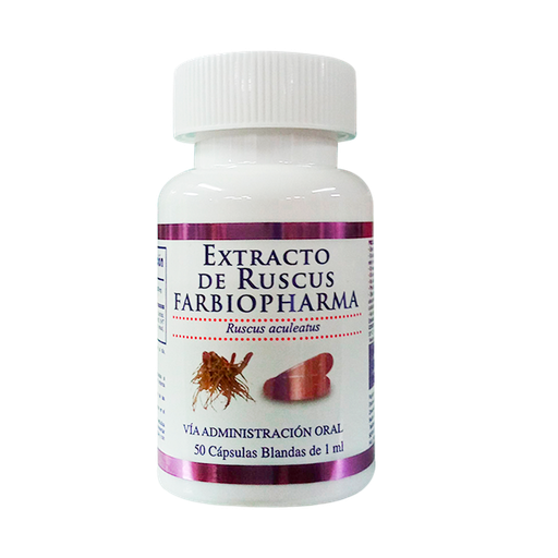 [8649] EXTRACTO DE RUSCUS CAPSULAS BLANDAS X50 FARBIOPHARMA