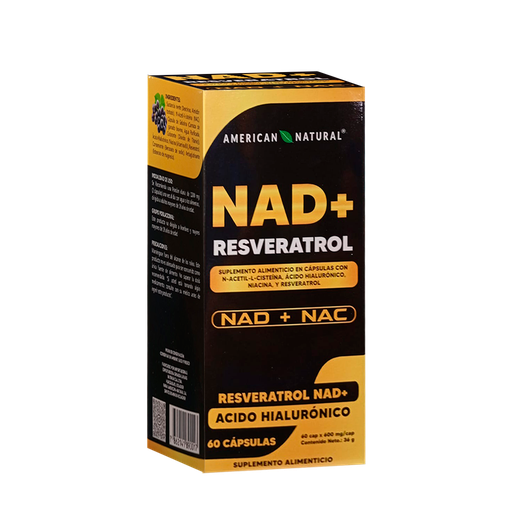 [8656] NAD + RESVERATROL CAPSULAS X60 AMERICAN NATURAL