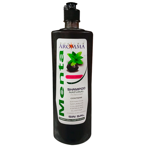 [8673] MENTA SHAMPOO NATURAL 750ML AROMMA