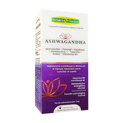 [8707] ASHWAGANDHA CAPSULAS X60 NATURES GARDEN