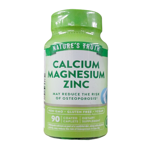 [8722] CALCIUM MAGNESIUM ZINC COMPRIMIDOS RECUBIERTOS X90 NATURES TRUTH