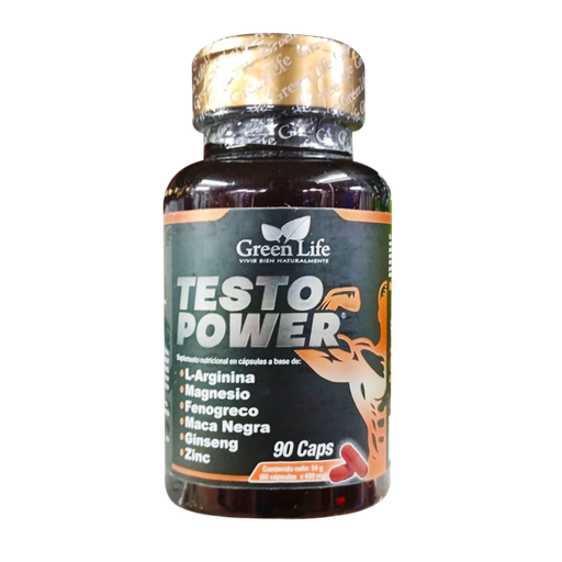 [8730] TESTO POWER CAPSULAS X90 GREEN LIFE