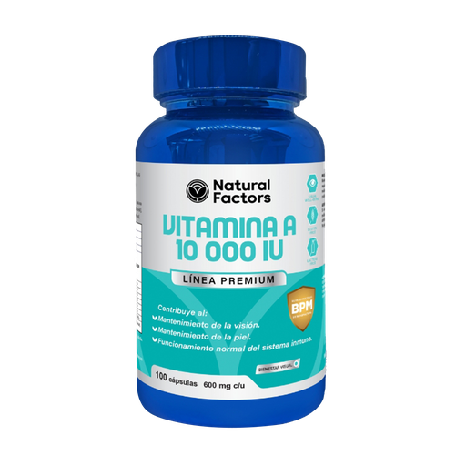 [8737] VITAMINA A 10000 IU CAPSULAS X100 NATURAL FACTORS