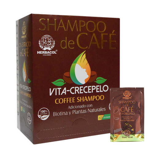 [8748] VITA-CRECEPELO SHAMPOO DE CAFE SACHET X30 HERBACOL