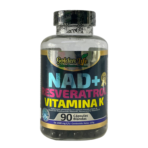 [8758] NAD+RESVERATROL VITAMINA K CAPSULAS X90 GOLDEN LIFE