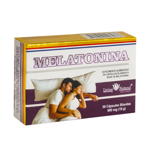[8766] MELATONINA 600MG CAPSULAS BLANDAS X30 LIVING NATURAL