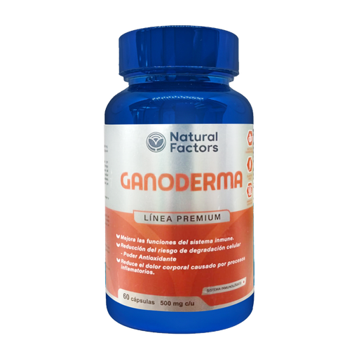 [8781] GANODERMA 500MG CAPSULAS X60 NATURAL FACTORS