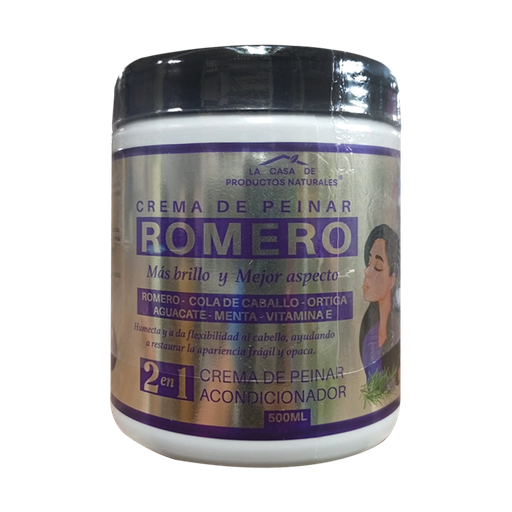 [8796] ROMERO CREMA DE PEINAR 500ML LA CASA DE PRODUCTOS NATURALES