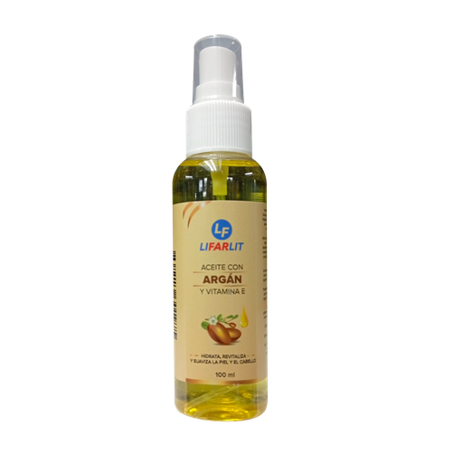 [8802] ACEITE CON ARGAN Y VITAMINA E 100ML LIFARLIT