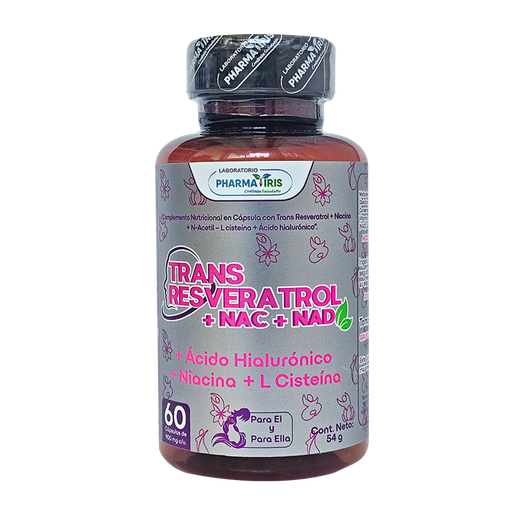 [8824] TRANS RESVERATROL+NAC+NAD CAPSULAS X60 PHARMA IRIS