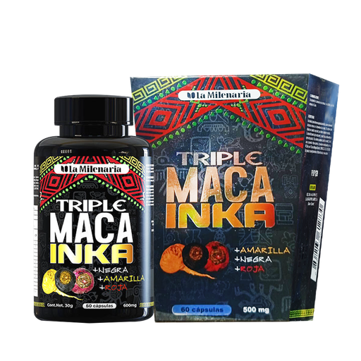 [8845] TRIPLE MACA INKA 500MG CAPSULAS X60 LA MILENARIA