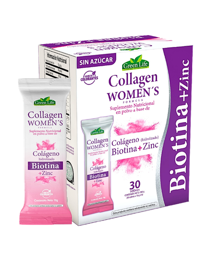 [8873] COLLAGEN WOMEN POLVO SOBRES X30 GREEN LIFE