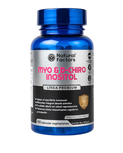 [8891] MYO & D-CHIRO INOSITOL CAPSULAS X100 NATURAL FACTORS