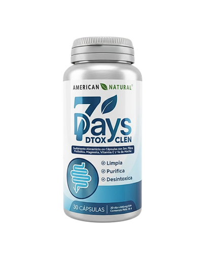 [8893] 7 DAYS DTOX CLEN CAPSULAS X30 AMERICAN NATURAL
