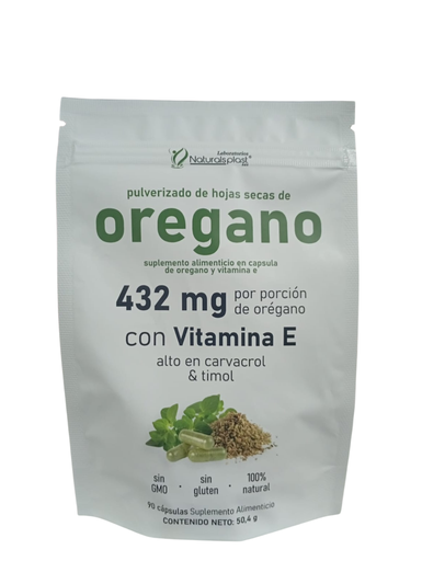 [8941] OREGANO CON VITAMINA E 432MG CAPSULAS X90 NATURALSPLAST
