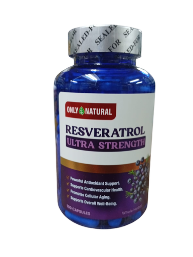 [8950] RESVERATROL ULTRA STRENGTH CAPSULAS X100 ONLY NATURAL