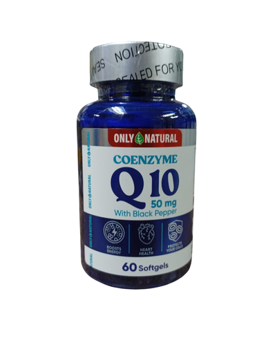 [8961] COENZYME Q10 50MG SOFTGELS X60 ONLY NATURAL