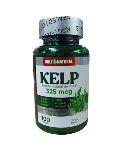 [8966] KELP 325MCG SOFTGELS X100 ONLY NATURAL
