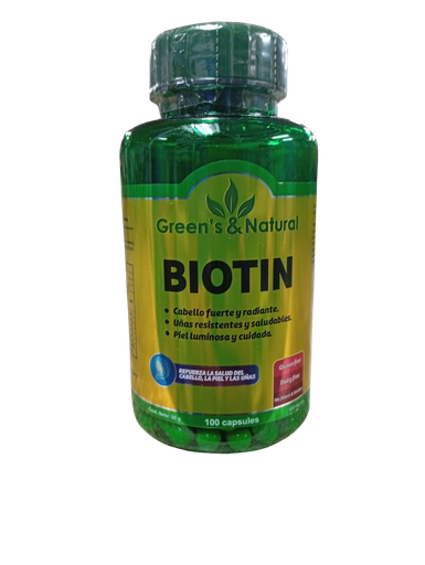 [8986] BIOTIN CAPSULAS X100 GREENS & NATURAL