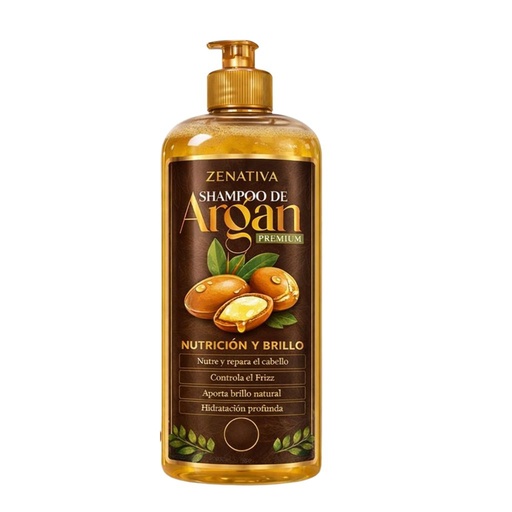 [8990] ARGAN SHAMPOO 500ML ZENATIVA