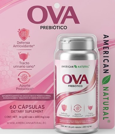[8998] OVA PREBIÓTICO CAPSULAS X60 AMERICAN NATURAL