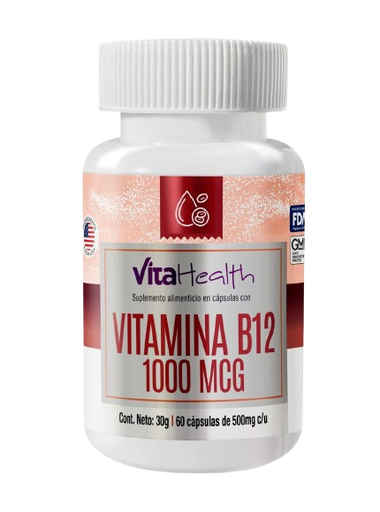 [9024] VITAMINA B12 1000MCG CÁPSULASX60 VITAHEALTH