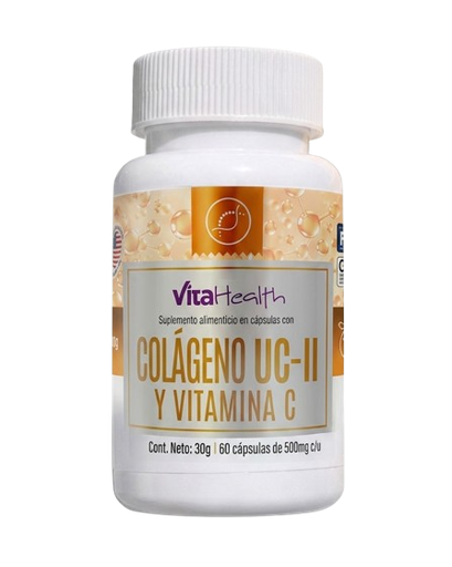 [9026] COLÁGENO UC-II Y VITAMINA C CÁPSULAS X60 VITAHEALTH