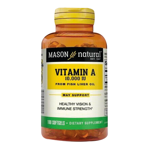 [1728] A 10000 IU VITAMINA A CAPSULAS X 100 MASON