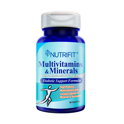 [4684] MULTIVITAMINS & MINERALS DIABETIC FORMULA CAPSULAS X60 NUTRIFIT