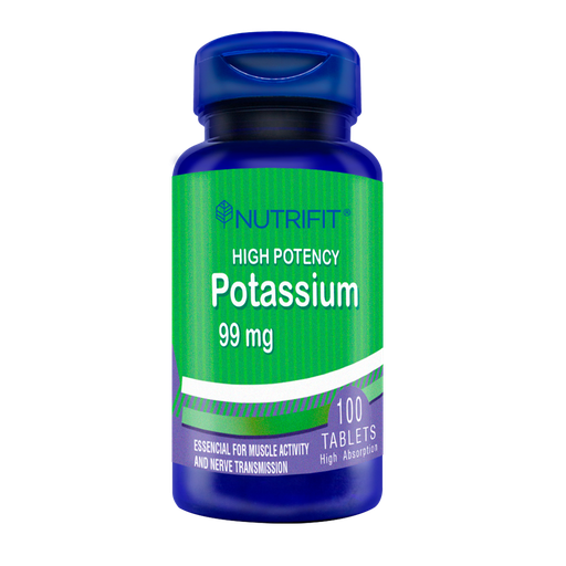 [7718] POTASSIUM 99MG TABLETAS X100 NUTRIFIT