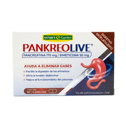 [4693] PANKREOLIVE CAPSULAS X 40 NATURES GARDEN
