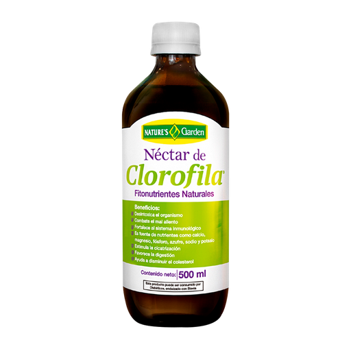 [6710] NECTAR DE CLOROFILA JARABE 500ML NATURES GARDEN