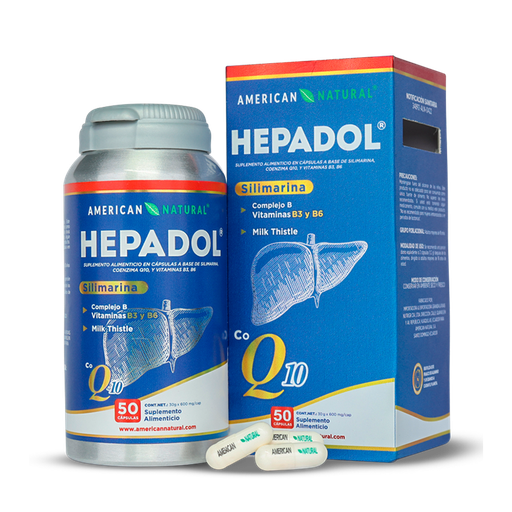 [8078] HEPADOL SILIMARINA + Q10 CAPSULAS X50 AMERICAN NATURAL