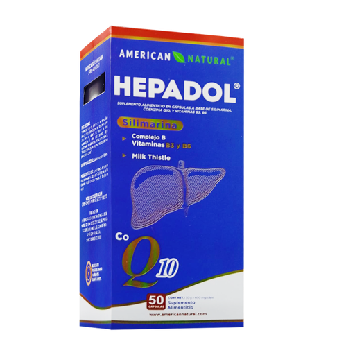 [8078] HEPADOL SILIMARINA + Q10 CAPSULAS X50 AMERICAN NATURAL