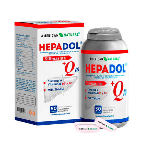 [8078] HEPADOL SILIMARINA + Q10 CAPSULAS X50 AMERICAN NATURAL