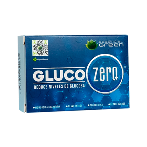 [7637] GLUCO ZERO TABLETAS X30 ESSENCIAL GREEN