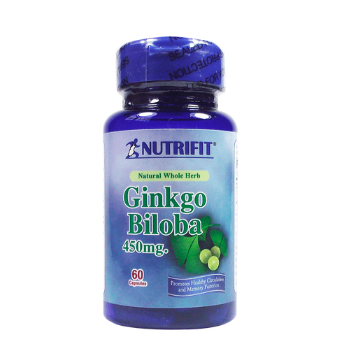 [4898] GINKGO BILOBA 450MG CAPSULAS X 60 / NUTRIFIT