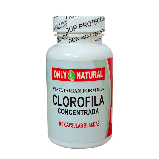 [6116] CLOROFILA CONCENTRADA CAPSULAS BLANDAS X 100 ONLY NATURAL