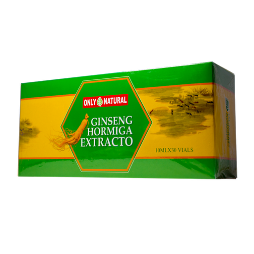 [5726] GINSENG HORMIGA EXTRACTO 10 ML AMP X 30 ONLY NATURAL