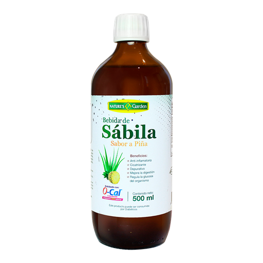 [5158] BEBIDA DE SÁBILA SABOR A PIÑA 500ML NATURES GARDEN