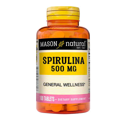 [1861] SPIRULINA DE 500 MG TABLETAS X 100 MASON