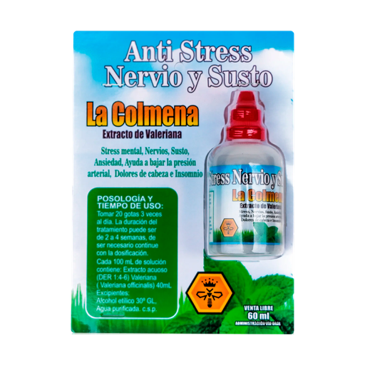 [7267] ANTI STRESS NERVIO Y SUSTO GOTERO 60ML LA COLMENA