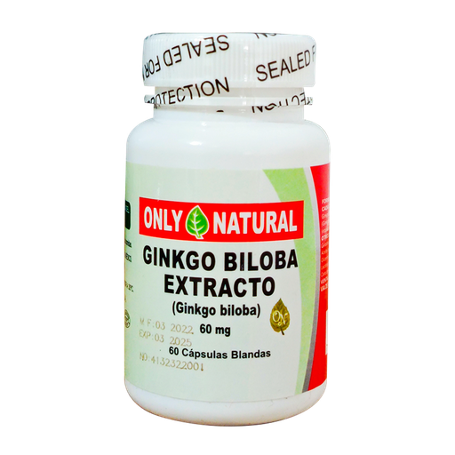 [1408] GINKGO BILOBA CAPSULAS X60 ONLY NATURAL
