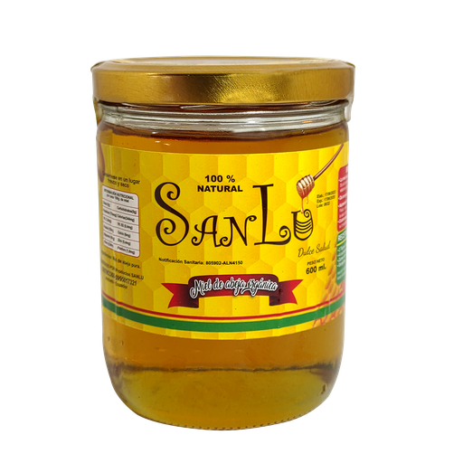 [8042] MIEL DE ABEJA ORGANICA 600GR SAN LU