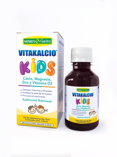 [6991] VITAKALCIO KIDS JARABE 120ML NATURES GARDEN