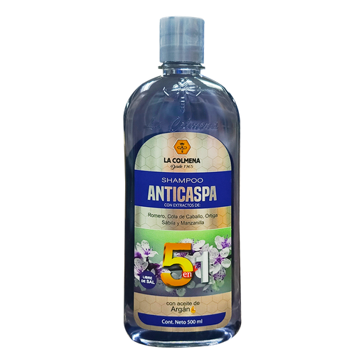 [7270] ANTICASPA 5 EN 1 SHAMPOO 500ML LA COLMENA